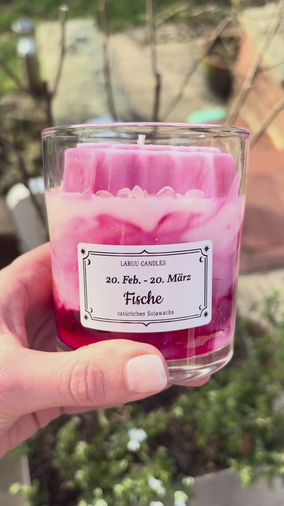 Sternzeichen-Kerze Fische